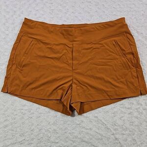 Athleta Orange Trekkie North short Hiking Trails Vacation Summer Womens size 22